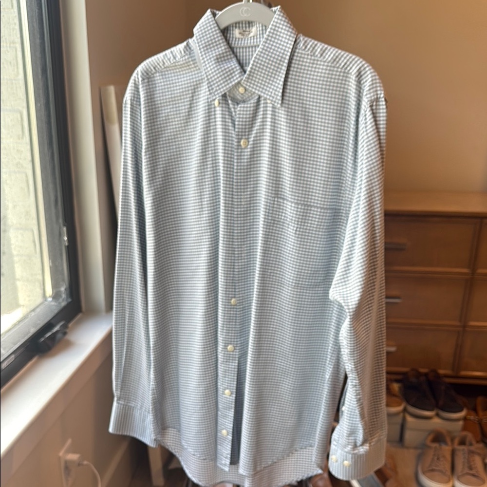 Peter Millar Blue Casual Button Down Shirt